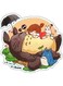 Animals Printed Decorative Wall Sticker Multicolour