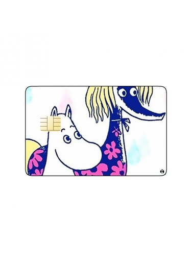 PRINTED BANK CARD STICKER Animation The Moomins By Tove Jansson