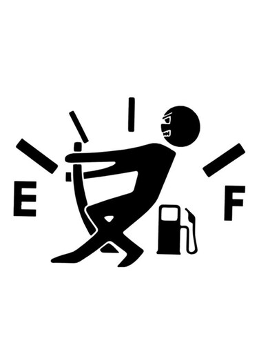 High Gas Consumption Design Car Sticker