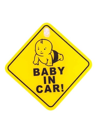 Baby In Car Safety Sign Decal Sticker