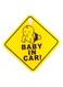 Baby In Car Safety Sign Decal Sticker