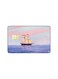 PRINTED BANK CARD STICKER Beautiful Sea Drawing With Boat