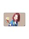 PRINTED BANK CARD STICKER Beautiful Girl Drawing Playing Guitar