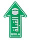 Qibla Sign for Praying 3pcs Bundle of Vinyl Sticker Signage to indicate Qibla Vinyl Decal Stickers for Muslim Kaaba ROUND 03