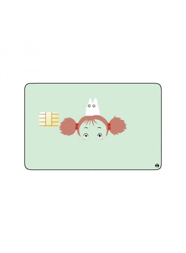 PRINTED BANK CARD STICKER Mei From My Neighbor Totoro Anime