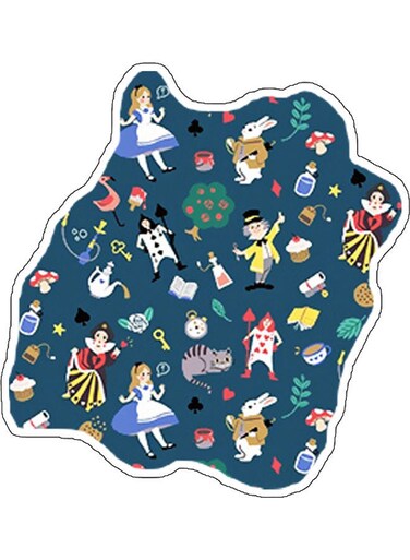Cute Characters Printed Wall Sticker Multicolour