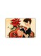 PRINTED BANK CARD STICKER Cute Girl Drawing Reading Book With Cat