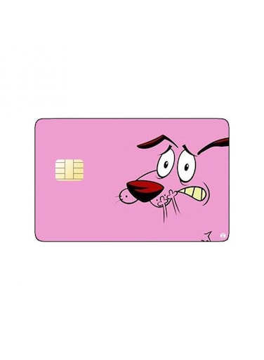 PRINTED BANK CARD STICKER Animation Courage The Cowardly Dog By Cartoon Network