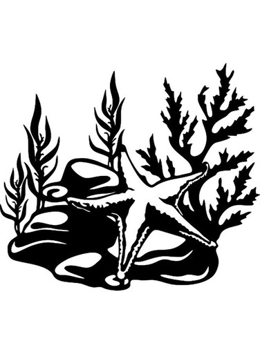 Decorative Wall Sticker Black 20cm