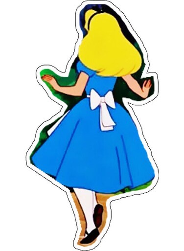 Girl Design Decorative Wall Sticker Multicolour