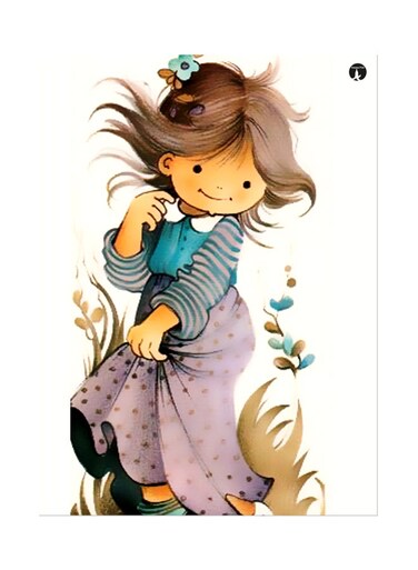 Printed Wall Sticker Multicolour 20cm