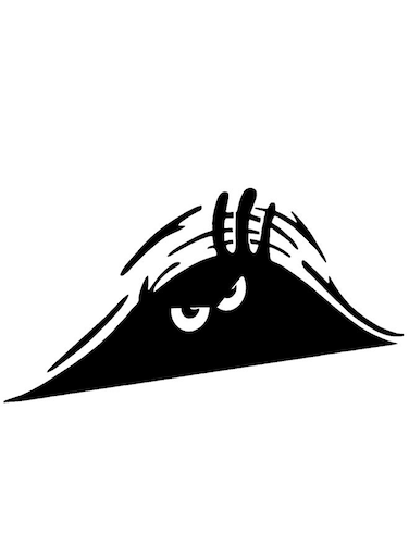 Peeking Monster Waterproof Car Body Sticker