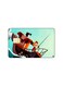 PRINTED BANK CARD STICKER Cute Girl Drawing Fishing In Boat