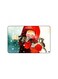 PRINTED BANK CARD STICKER Cute Girl Drawing In Red Suit With Cat