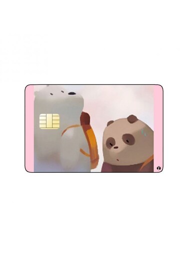 PRINTED BANK CARD STICKER Animation We Bare Bears By Cartoon Network