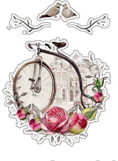 4-Piece Decorative Wall Sticker Multicolour 10x10cm