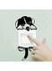 Diy Funny Cute Dog Wall Sticker Black 60 x 26 x 5cm