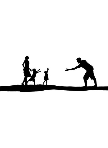 Decorative Wall Sticker Black 20cm