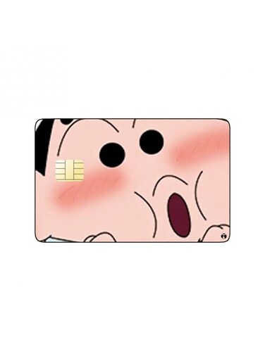 PRINTED BANK CARD STICKER Shinnosuke From Crayon Shin Chan Anime