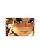PRINTED BANK CARD STICKER Beautiful Blond Girl Drawing