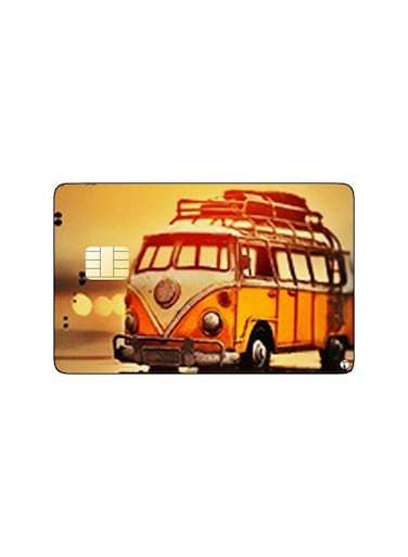 PRINTED BANK CARD STICKER Bus Picture
