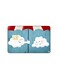 PRINTED BANK CARD STICKER Cute Clouds Drawing With Umbrella