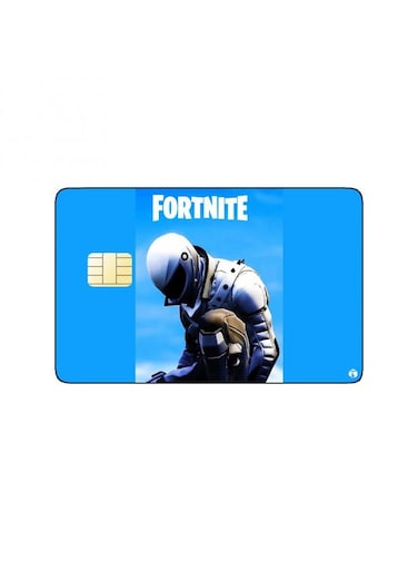 PRINTED BANK CARD STICKER Fortnite Video Game