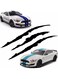 2-Piece Reflective Monster Scratch Stripe Claw Marks Car Sticker