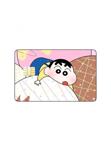 PRINTED BANK CARD STICKER Shinnosuke From Crayon Shin Chan Anime