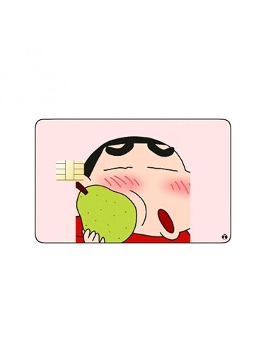 PRINTED BANK CARD STICKER Shinnosuke From Crayon Shin Chan Anime