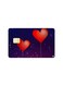 PRINTED BANK CARD STICKER Cute Anime Couple On Swing By Moon With Heart Balloons