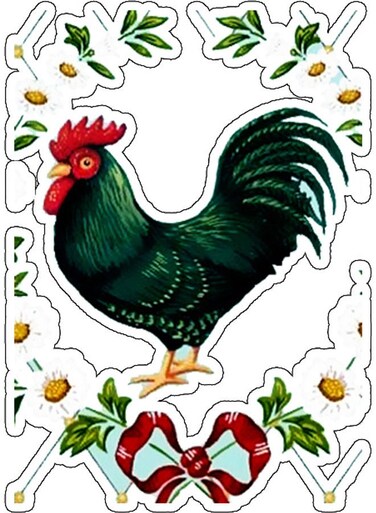 Decorative Wall Sticker Multicolour 10x10cm
