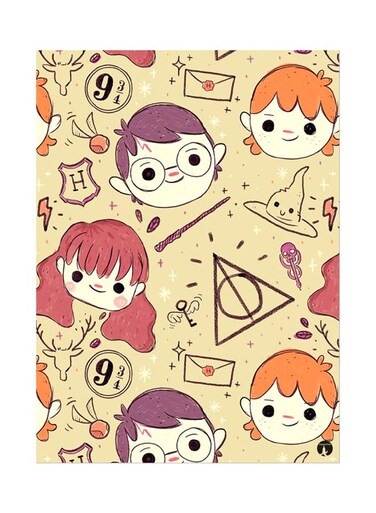 Printed Wall Sticker Multicolour 20cm