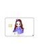 PRINTED BANK CARD STICKER Cute Girl Drawing In Purple Dress