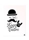 Printed Wall Sticker Black 20cm