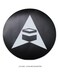 Qibla Sign for Praying 3pcs Bundle of Vinyl Sticker Signage to indicate Qibla Vinyl Decal Stickers for Muslim Kaaba Black and white
