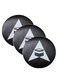 Qibla Sign for Praying 3pcs Bundle of Vinyl Sticker Signage to indicate Qibla Vinyl Decal Stickers for Muslim Kaaba Black and white