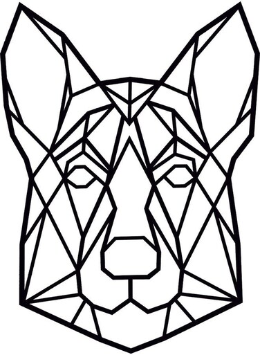 Decorative Wall Sticker Black 20cm