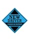 New Driver Please Be patient Vinyl Decal Die Cut Bike Car Sticker for Sides Hoods Bumper Rear Sky Blue Black