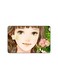 PRINTED BANK CARD STICKER Cute Girl Drawing With Flowers