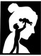 Decorative Wall Sticker Black 20cm