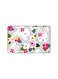 PRINTED BANK CARD STICKER Cute White Rabbits Drawing With Flowers