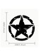 Automotive Body Sticker Motorcycle Star Pattern Adhesive Vinyl Sticker WHITE