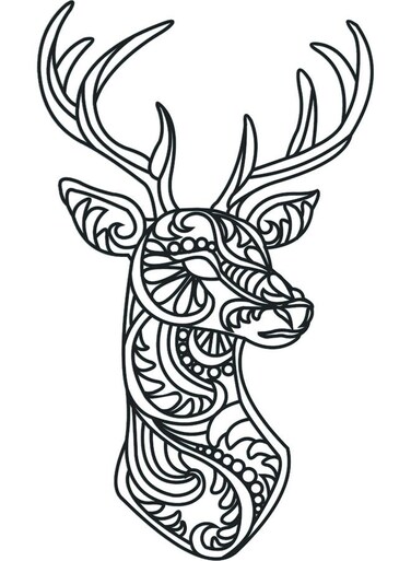 Decorative Wall Sticker Black 20cm