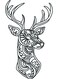Decorative Wall Sticker Black 20cm