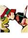 Girl and Boy Printed Decorative Wall Sticker Multicolour