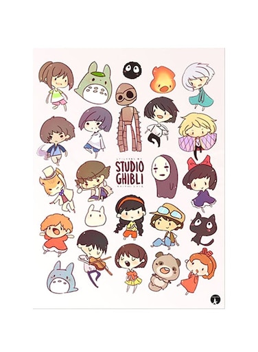 Printed Wall Sticker Multicolour 20cm