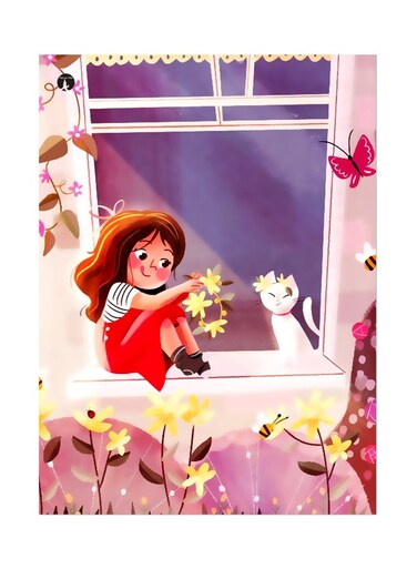 Printed Wall Sticker Multicolour 20cm