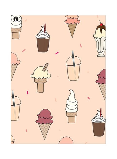 Printed Wall Sticker Multicolour 20cm