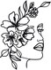 Decorative Wall Sticker Black 20cm